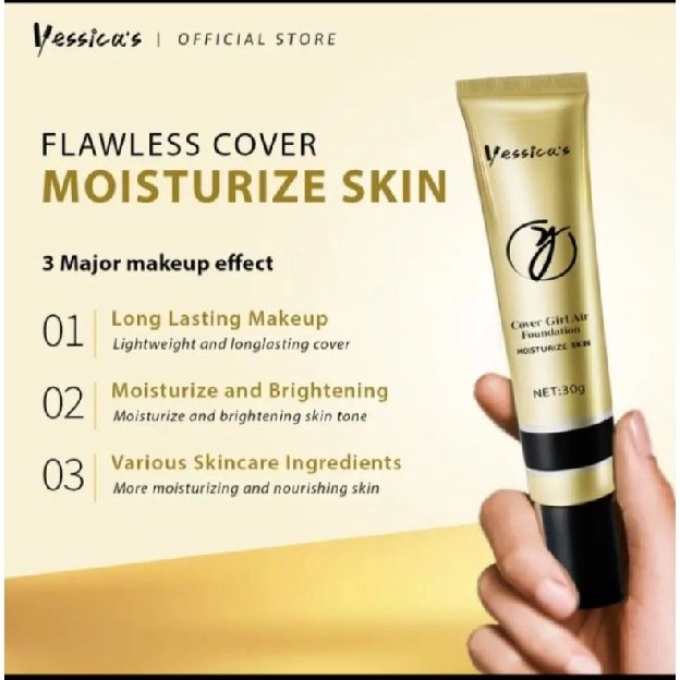 Yessica's waterproof foundation Moisturizer skin