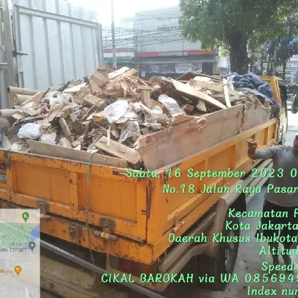 jasa buang puing tanah sampah proyek