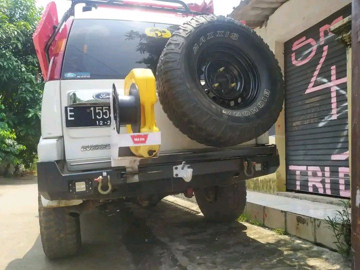 bumper belakang pakai hager gantung ban 