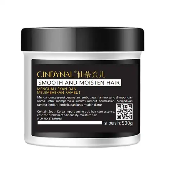 CINDYNAL Hair Mask BPOM Pelurus Rambut Tanpa Catok Smooth And Moisten Hair Film No Steaming Salon