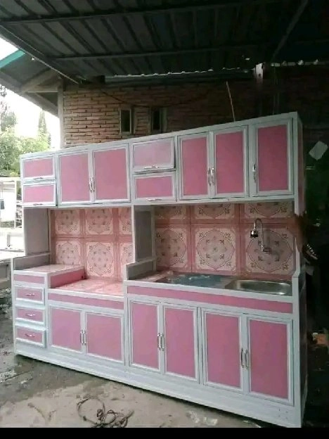 lemari dapur jumbo aluminium 