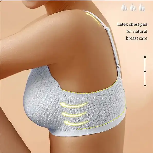 Breathable seamless bra 