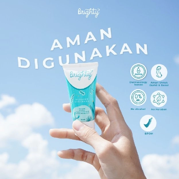 Brighty Glowing Underarm Pemutih Ketiak Memutihkan ketiak Original BPOM