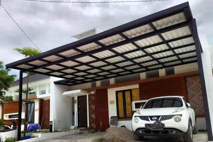 Canopy minimalis atap alderon double layer 