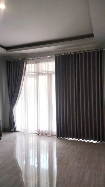 Korden Gorden Curtain Blackout Warna Abu Cantik 