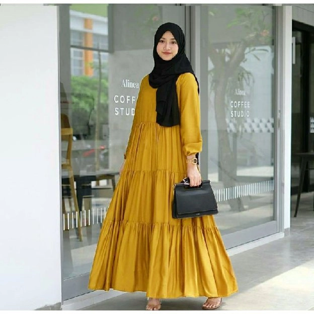 Gamis Hexa Dress Wanita Terbaru