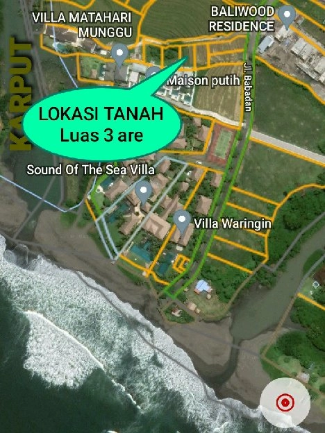 Dijual 3 are, Jl. Babadan Pantai LIMA Pererenan Mengwi