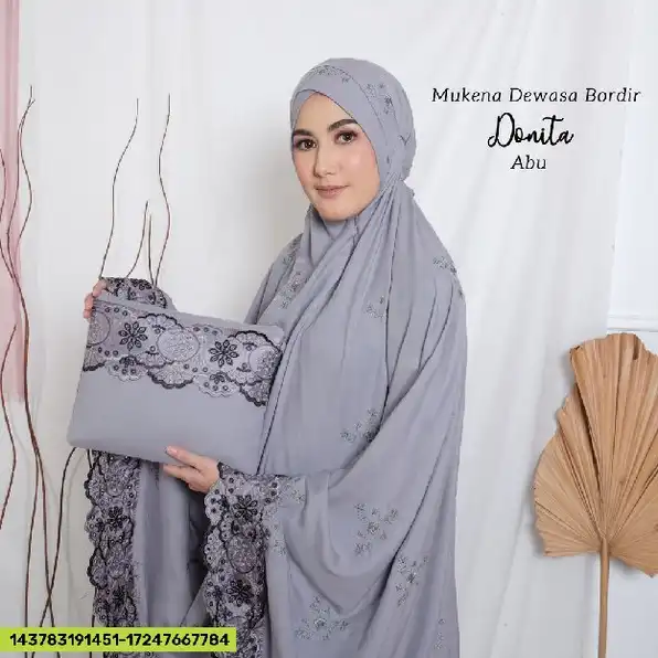 DISKON ❗❗MUKENA DEWASA BORDIR DONITA TERMURAH GM    