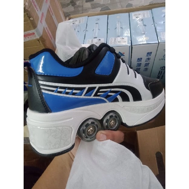 sepatu roda 4 roda kick roller shoes roller skates roler shoe sepatu roda orang dewasa skate