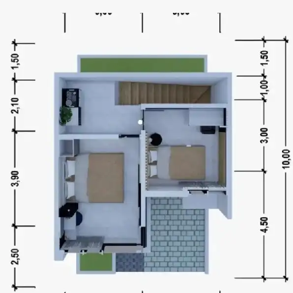 Cari rumah minimalis modern 2 lantai dipusat kota Bogor Grand Alifia solusinya 