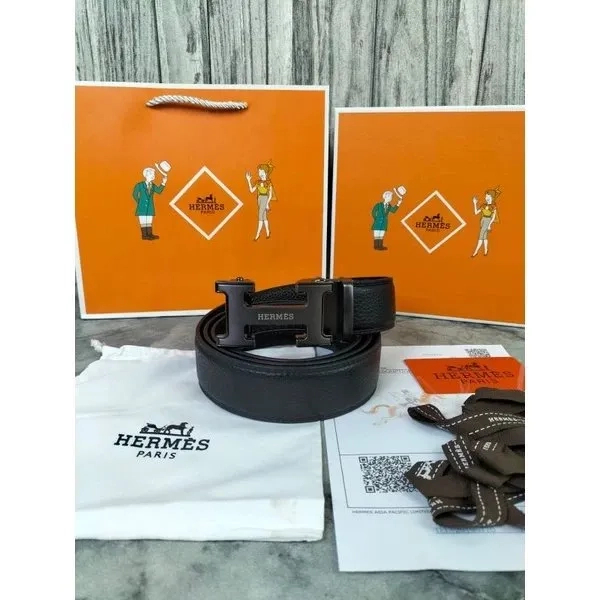 MEN BELT SABUK IKAT PINGGANG PRIA HERMES 1010 REL LEATHER