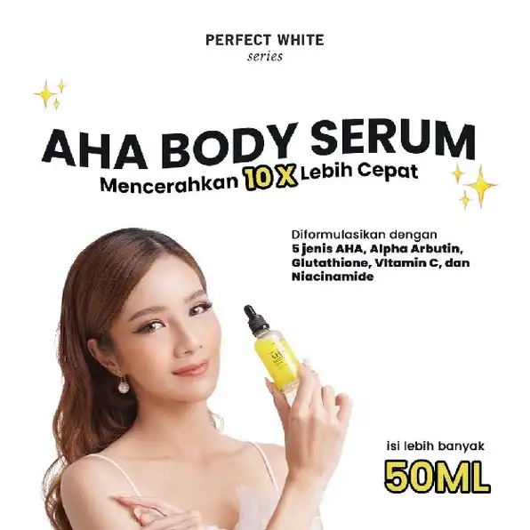 PERFECT WHITE AHA Body Serum Whitening & Moisturizing