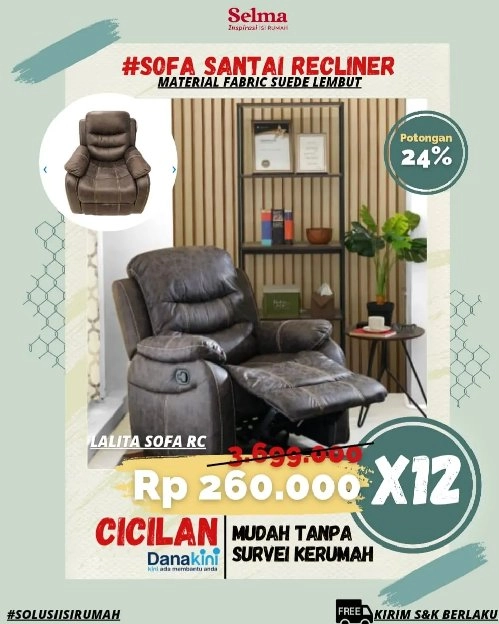 Sofa Recliner LALITA by SELMA 