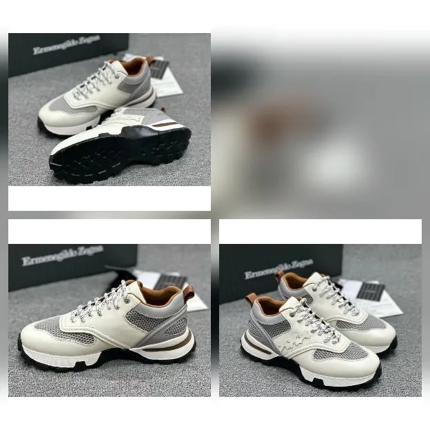 Sepatu sneakers pria ermenegildo zegna