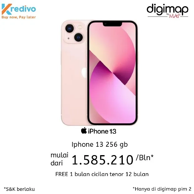 kredit iPhone 13 murah mudah dan cepat dengan kredivo