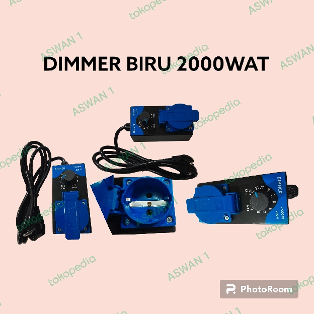 DIMMER AC 2000WAT PENGATUR KECEPATAN BOR GRINDA KIPAS ANGIN DLL.