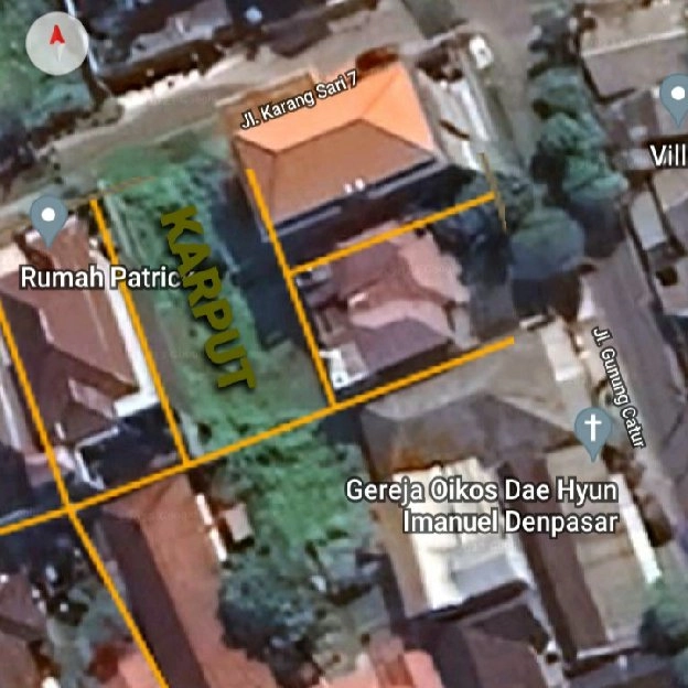 Dijual 3,5 are, Jl. Karangsari Gn. Catur MITRA 10 Gatsu Barat Denpasar