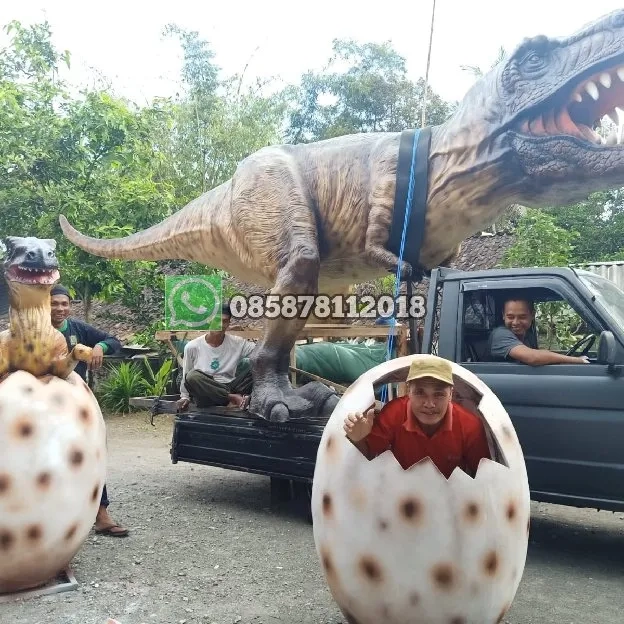 Patung Telur Dino