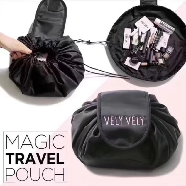 Magic Travel Make Up Pouch / Lazy Cosmetic Big Capacity Bag Tas Kosmetik