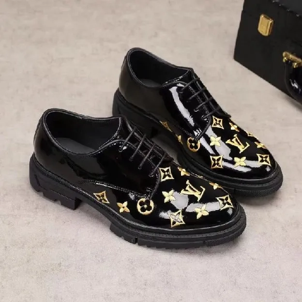 Sepatu pantofel formal pria lv louis vuitton