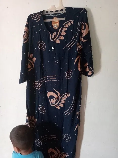 baju batik modern gamis dewasa 