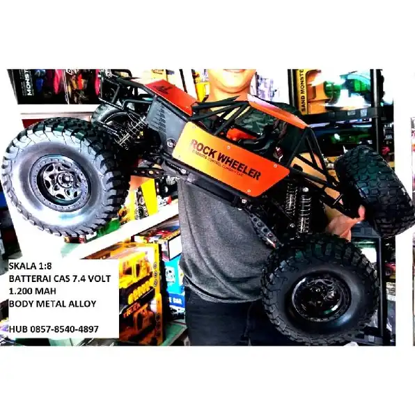 MOBIL REMOT CONTROL l ROCK CRAWLER l RC OFFROAD l SUPER JUMBO SKALA 1:8 