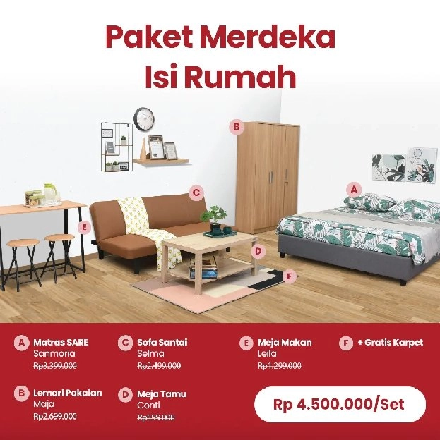 Paket Isi Rumah Murah