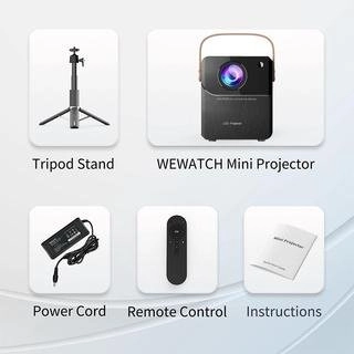 Proyektor 1080P&4K Smart HD Ram 2gb Rom 16gb Android 9.0 5G WiFi&Bluebooth Mini Portable Home Projec