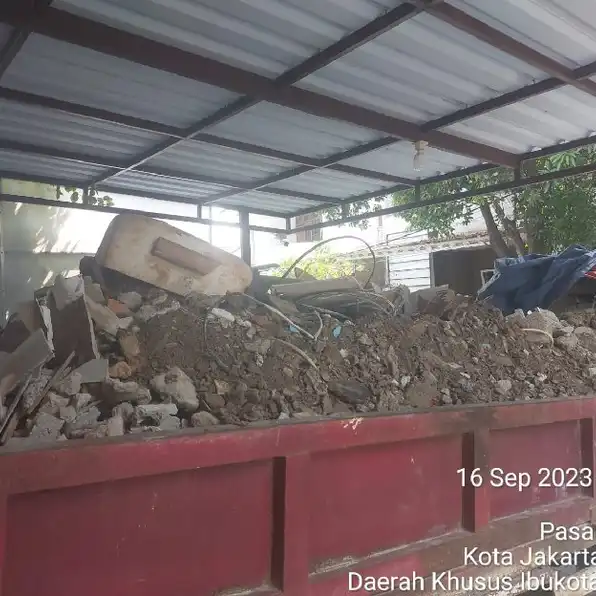 jasa buang puing tanah sampah proyek