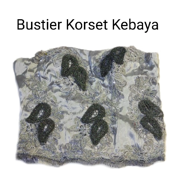 Bustier korset brukat preloved