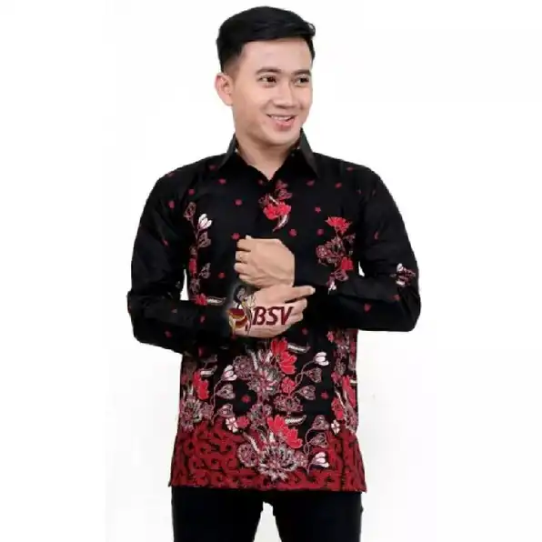 Kemeja Batik Pria Dewasa Big Size Jumbo Lengan Panjang M-10xl