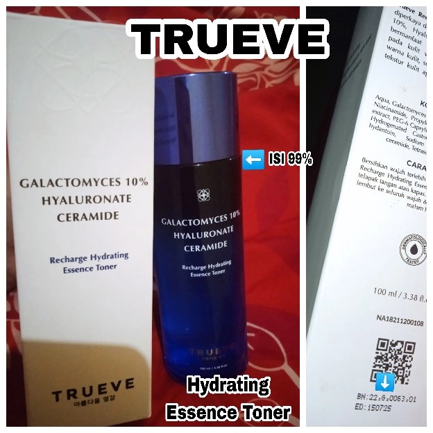 TRUEVE Recharge Hydrating Essence Toner (PRELOVED) 