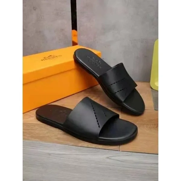 Sandal selop slide slippers leather kulit pria hermes