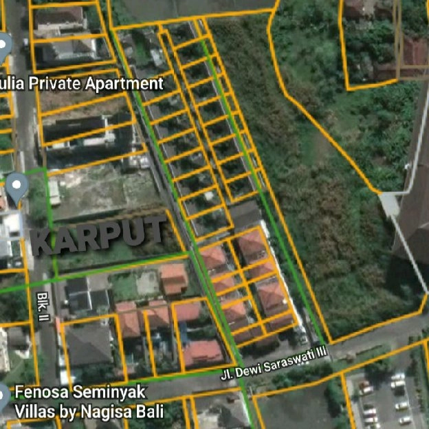 Dijual 35 are FREE VILLA 28 UNIT, Jl. Dewi Saraswati Seminyak Sunsetroad Kuta