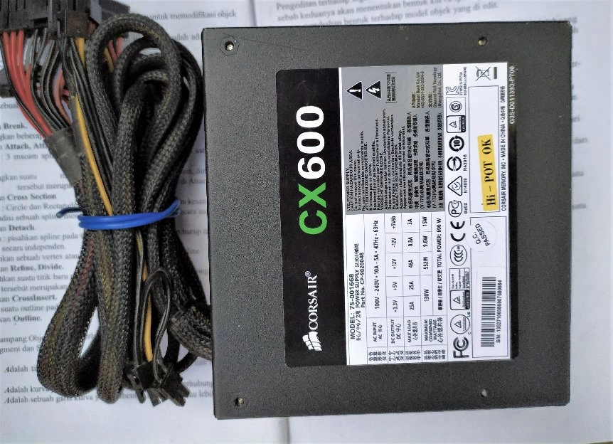 Psu Corsair CX600 Watt