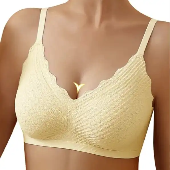 Breathable seamless bra 