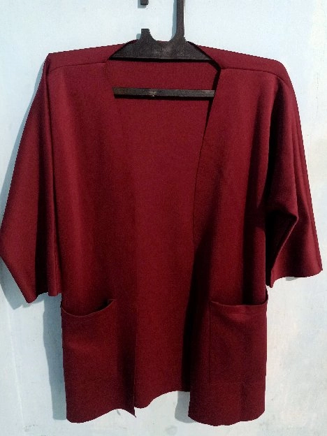 Cardigan Scuba Maroon Polos