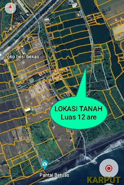 Dijual 12 are, Jl. Bypass Bagus Mantra Pantai Keramas Medahan Blahbatuh Gianyar