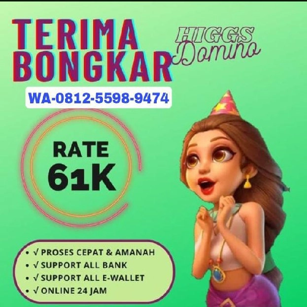 khusus terima bongkar chip higgs domino island bongkaran koin