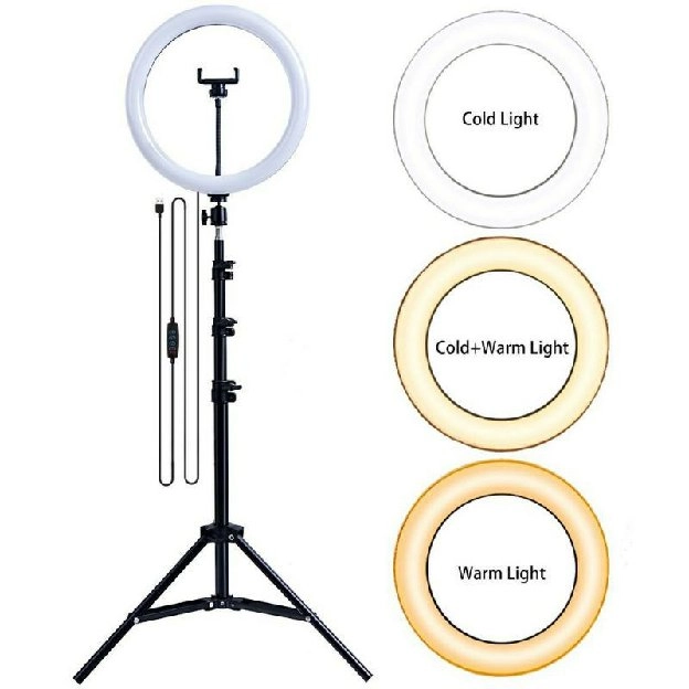 RINGLIGHT 26CM 33CM TRIPOD 2,1 METER 210CM MAKE UP VLOG LAMPU RINGLIGHT LIVESTREAMING