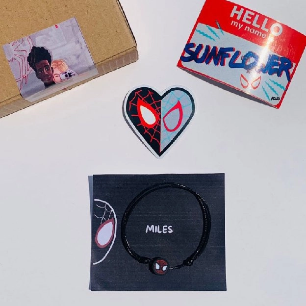 Gelang Couple Spiderman Miles & Gwen Free box spiderman & spidergwen Siap Kirim couple