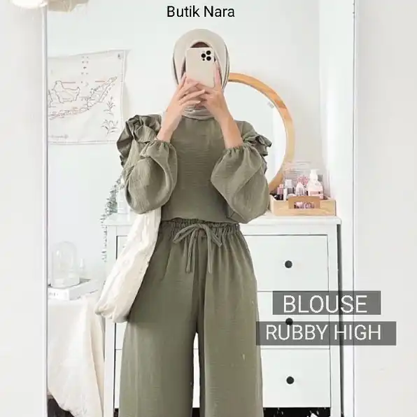 Baju Blouse Rubby High