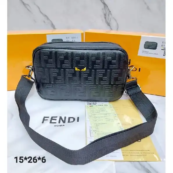 Tas fendi Clutch 2in1 Leather Handbag Tas Tangan Kulit