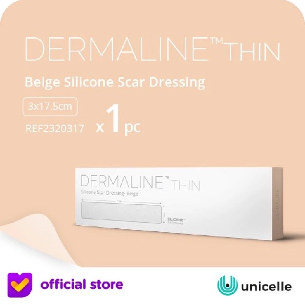 Perawatan Keloid - Dermaline Thin - Silicone Scar Sheet