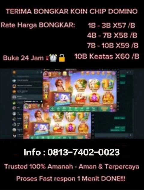 Chips higgs domino Islands, bongkaran open 24 jam