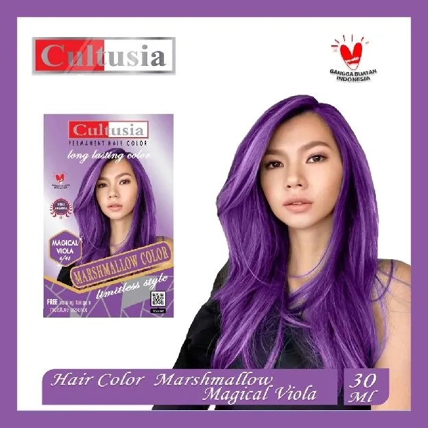 Cultusia Marshmallow Hair Color Series | Semir Rambut Marshmallow Free Sarung Tangan