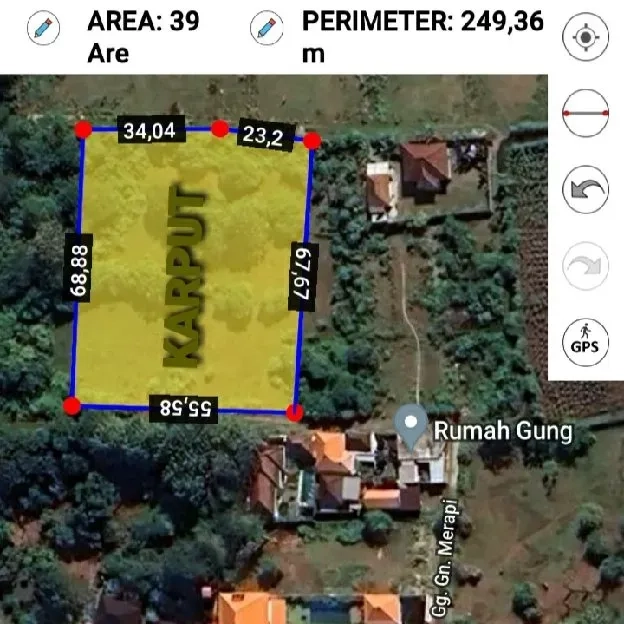 Dijual 39 are, Jl. Gunung Payung Dharmawangsa Pandawa Kuth Kuta Selatan