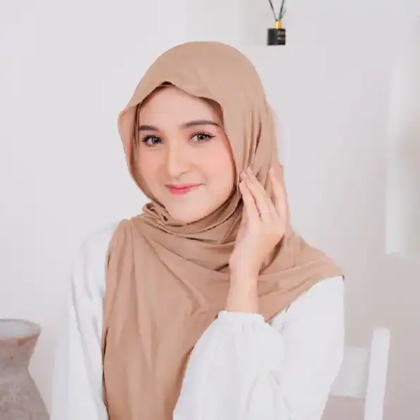 Ishana Pashmina Inner Oval Ninja Menutup Dada Hijab Instant Meleyot Jersey Inara