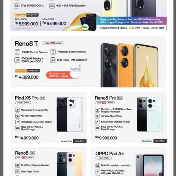 oppo banting harga