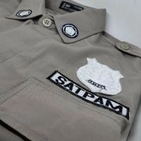 seragam satpam coklat polisi